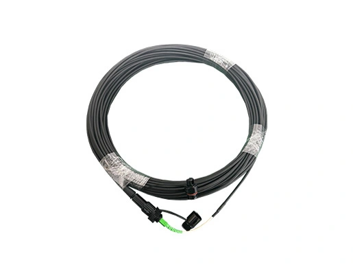pre connected mini sc drop cable with optitap connector 01