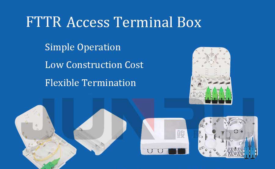 4 core ftth fiber termination box