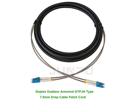 7.0mm Duplex Outdoor Armored Gyfjh Type Drop Cable Patch Cord